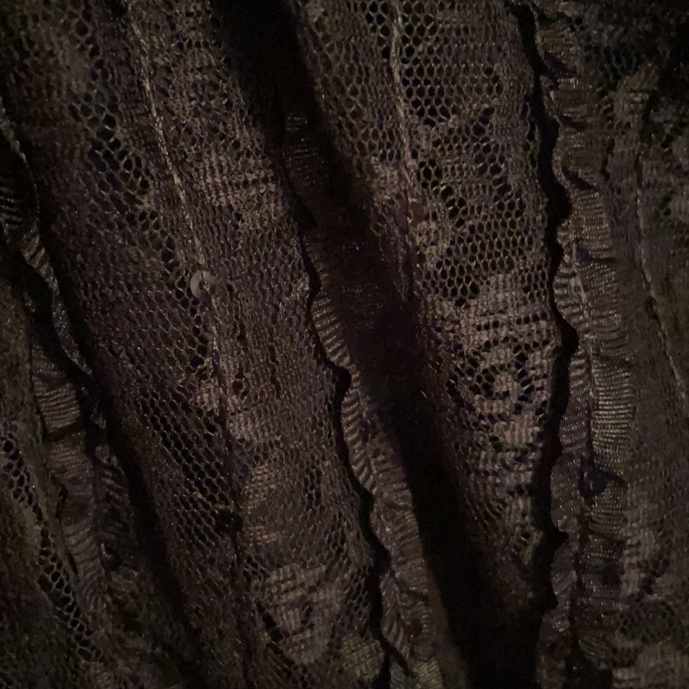 🎉 4 for $20🎉 Style and co. Black lace dress with ruffles - Picture 5 of 7